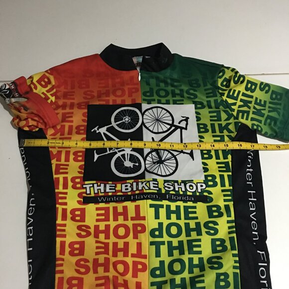 Primal Wear Cycling Jersey Mens Small The Bike Shop 3/4 Zip Shirt Road Spider - Picture 7 of 8